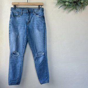 Universal Thread High Rise Skinny Crop Distressed Jeans